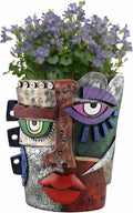 Picasso Abstract Face Flower Pot, Unique Resin Crafted Planter by Unknown