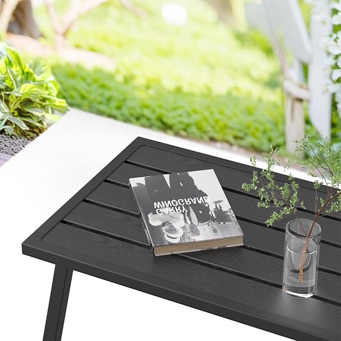 C-Hopetree Small Metal Outdoor Coffee Side Table - Image 6