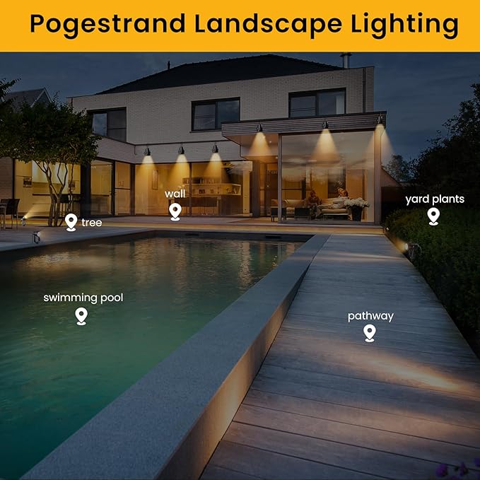 Low Voltage Landscape Lighting, 8 Pack Outdoor LED Landscape Spotlights - Image 8