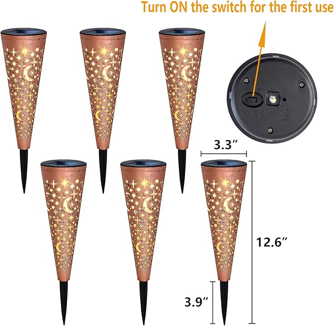 Go2garden Solar Lights Outdoor Decorative Stake Lights Waterproof - Image 6