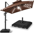 Best Choice Products 10x10ft Cantilever Patio Umbrella w/Base Included by BestChoiceProducts