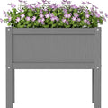 Raised Garden Bed with Drainage Hole Waterproof HDPE Elevated Planter Box with by KETOYARK