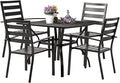 VINGLI 5-Piece Outdoor Dining Set, Metal Patio Dining Set by VINGLI