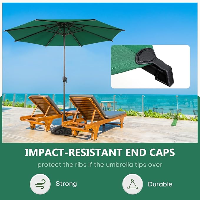 Abba Patio 9FT Lyon Outdoor Patio Umbrella Outdoor Table Umbrella - Image 6