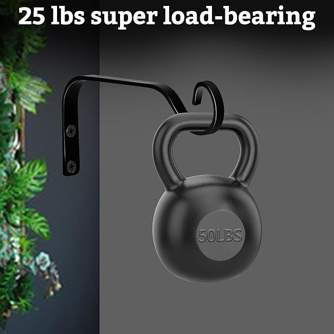 4pcs Wall Mounted Plant Hanger, Indoor/Outdoor Decorative Hook - Image 3