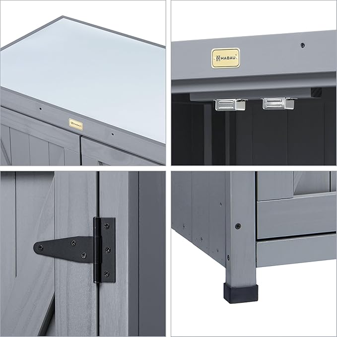 HABAU Outdoor Storage Cabinets Weatherproof - Image 5