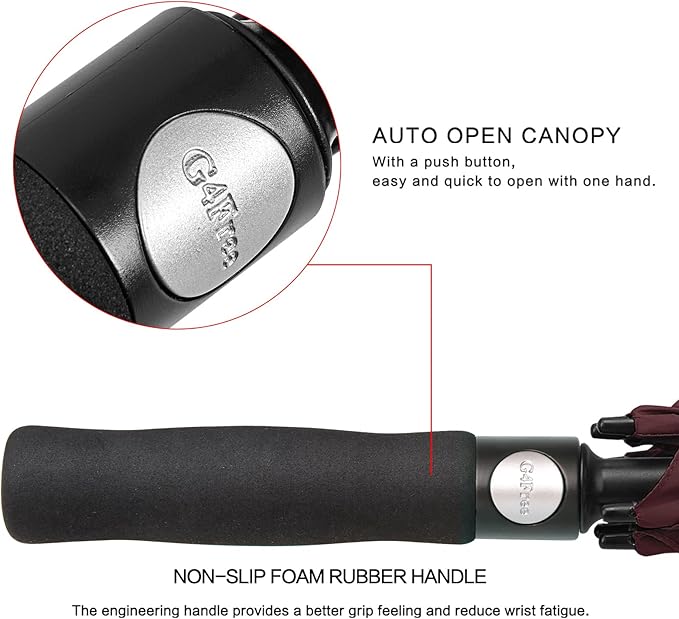 G4Free 47/54/62/68/72 Inch Automatic Open Golf Umbrella Oversize Extra Large - Image 8