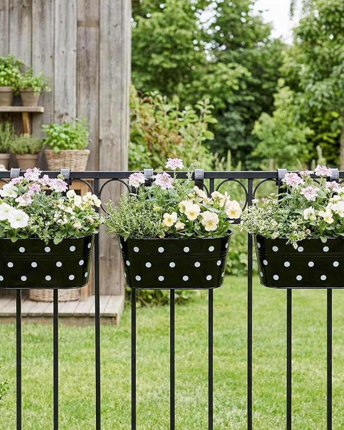 Metal Railing Planters for Outdoor Plants - Image 4
