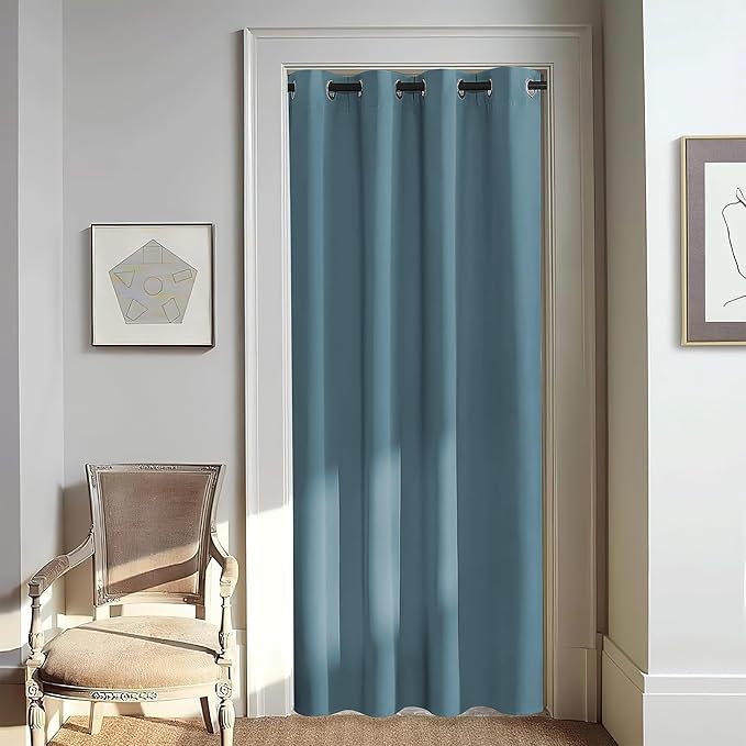 NICETOWN Door Curtain for Closet Doors 80 Inches Long 1 Panel, Room Divider by NICETOWN