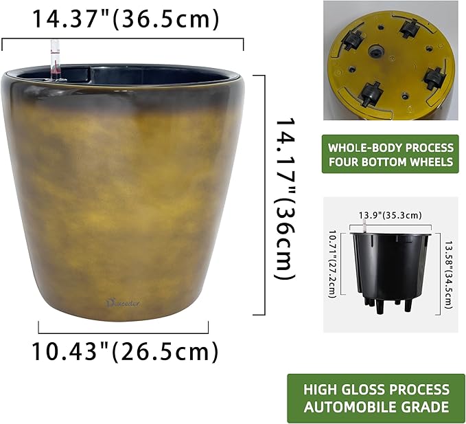 Dexceder 15x14 Self Watering Planter - Image 3