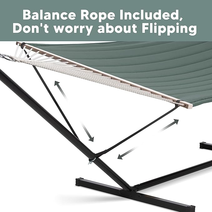 SUNCREAT Standing Hammock with 15 ft Stand, Hammocks - Image 4