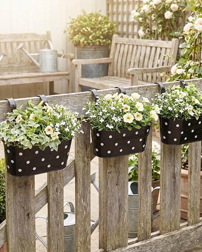 Metal Railing Planters for Outdoor Plants - Image 6