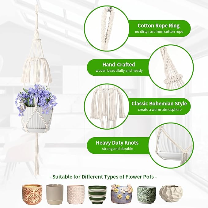 Macrame Plant Hangers - Image 2