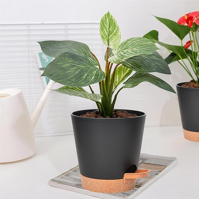 Planters for Indoor Plants 7/6.5/6/5.5/5 Inch, Self Watering Flower Pots - Image 7