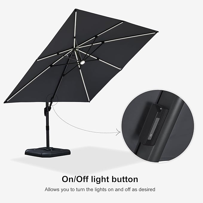 PURPLE LEAF 10 Feet Patio Umbrella - Image 7