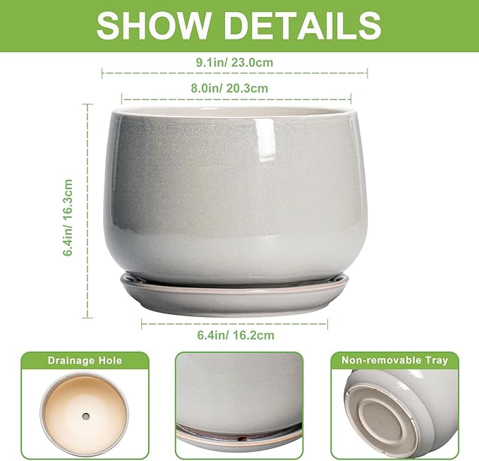 G EPGardening Ceramic Plant Pots - Image 3