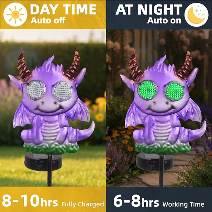 Fantasy Dragon Garden Stakes Decorative 39.7" - Image 4