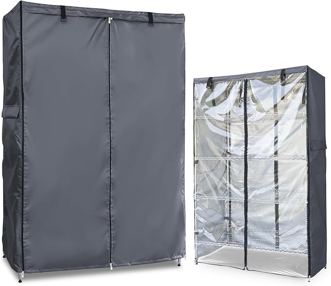 Waterproof Shelf Cover, 600D Heavy Duty Dustproof Storage Wire Rack Covers by Dalema
