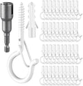 48 PCS Q-Hanger Hooks, Screw Hooks by FSAH