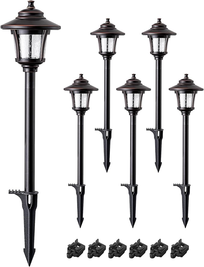 EDISHINE Low Voltage Landscape Lights, 12V 3W 120LM 3000K Seed Glass Outdoor - Image 8