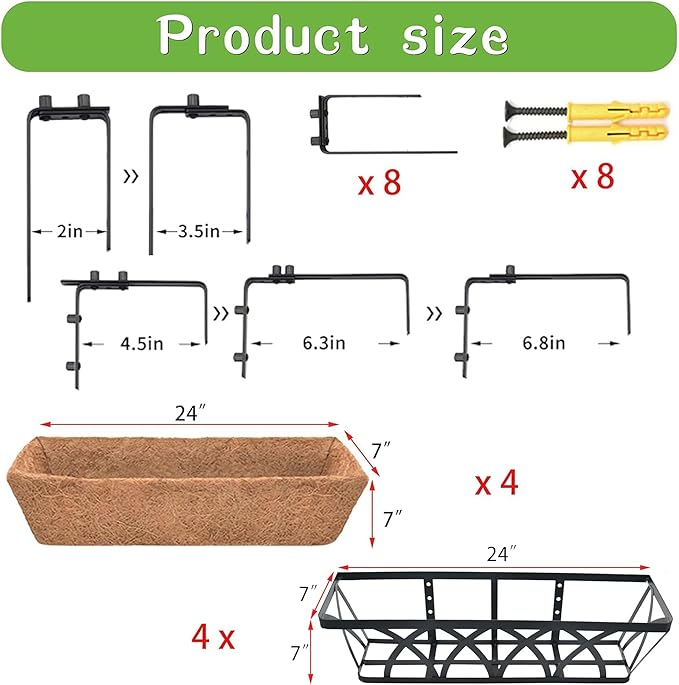 Window Deck Railing Planters Boxes - Image 7