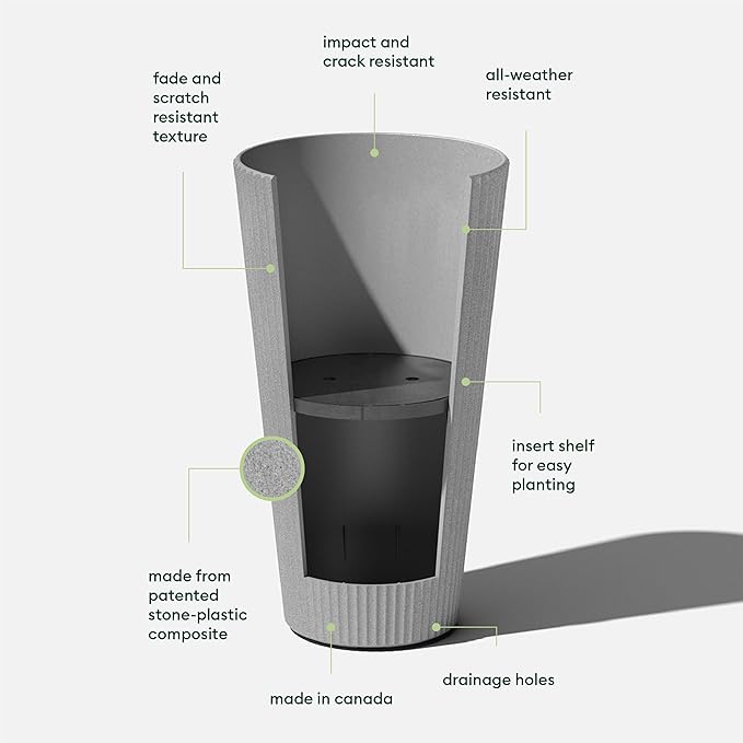 Veradek Demi Series Tall Planter - Image 2