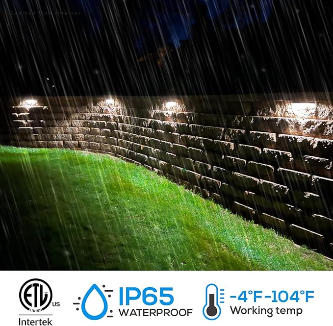 LEONLITE 8-Pack Premium Series 5CCT 12 Inch Hardscape Lighting Low Voltage LED - Image 5