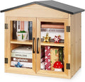 Outdoor Library Outdoor Book Box Storage Small Wooden Cabinet Little Literature by Exttlliy