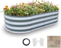 Gardmax Galvanized Raised Garden Bed, Lightweight Planter Boxes Outdoor by ChooseGardmaxforbetterlife