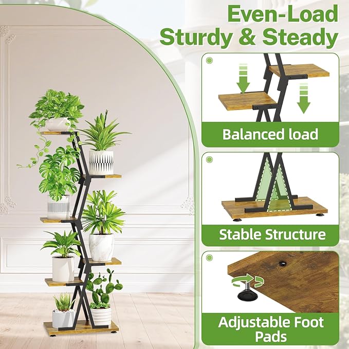 iDavosic.ly 5 Tier Indoor Plant Stand - Image 2