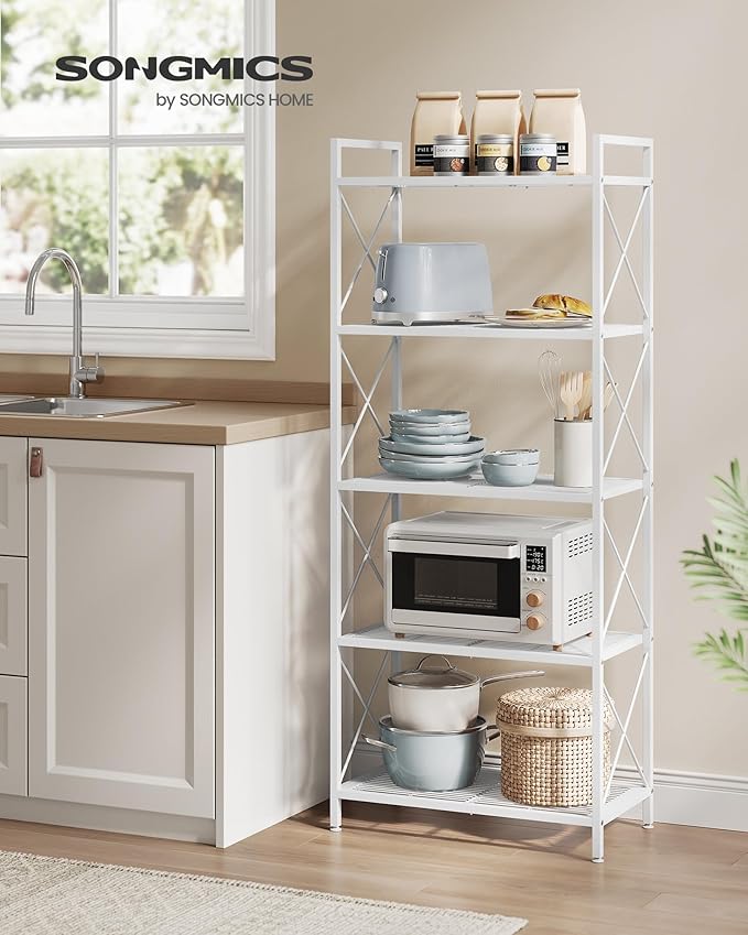 SONGMICS 5-Tier Metal Storage Rack, Shelving Unit - Image 2