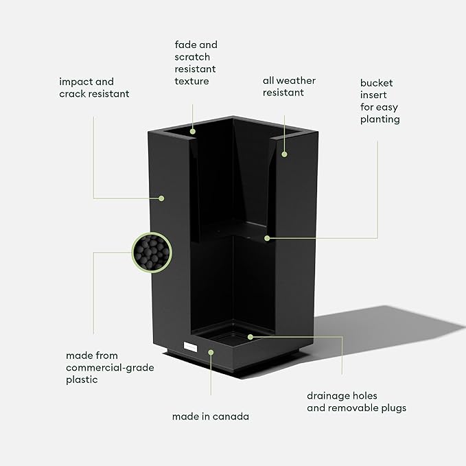 Veradek Block Series Pedestal Planter - Image 2