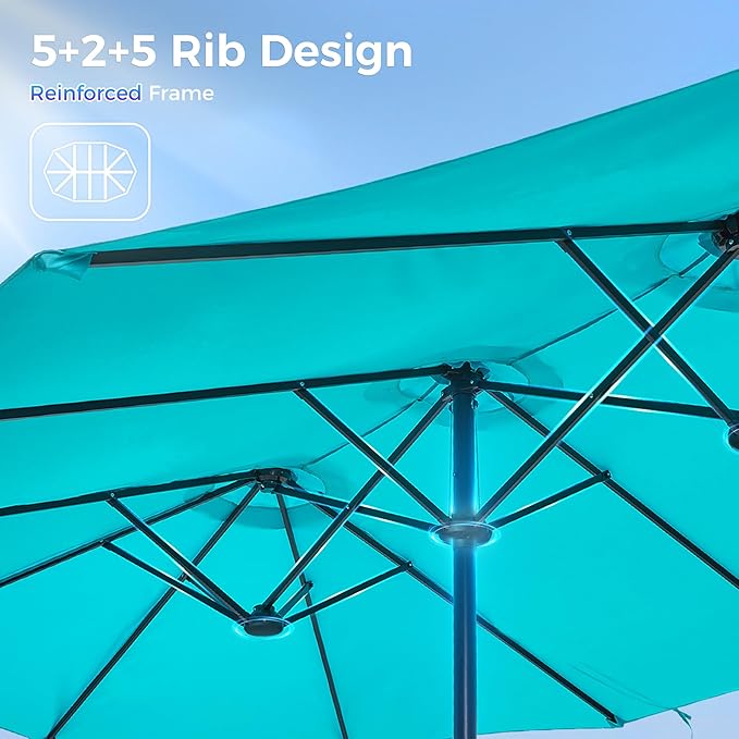 SUPERJARE 13FT Outdoor Umbrella - Image 9