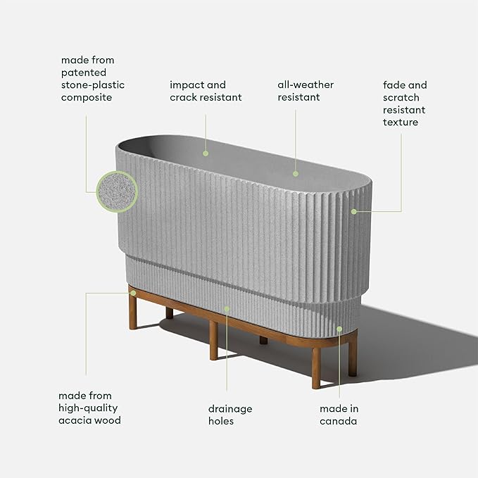 Veradek Demi Series Raised Long Planter - Image 3