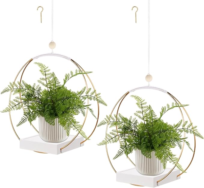2 Pack Hanging Planter Holder for Indoor Plants, Plant Hanger by hismocal