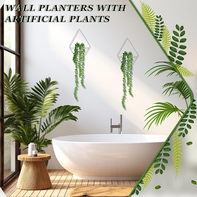 2 Pieces Wall Decor Hanging Planters - Image 6