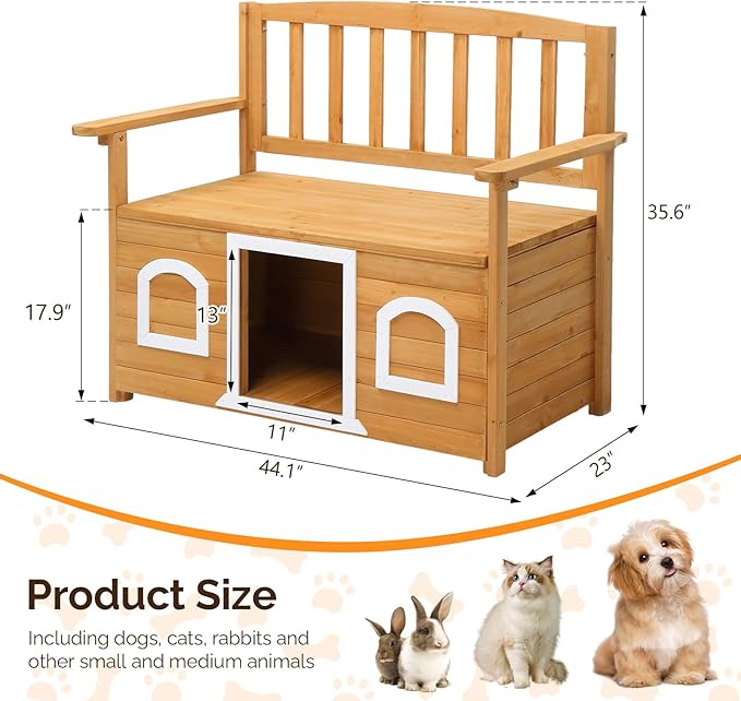 VINGLI Outdoor Storage Bench - Image 3