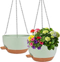 2 Pack Hanging Planters for Indoor Outdoor Plants, 12 Inch Self Watering by Unknown