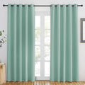 NICETOWN Aqua Blue Blackout Curtains 84 inch Length, Grommet Top Room Darkening by NICETOWN