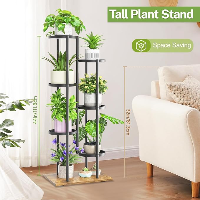 iDavosic.ly 6 Tier Plant Stand Indoor Outdoor, Tiered Corner Multiple Flower - Image 6