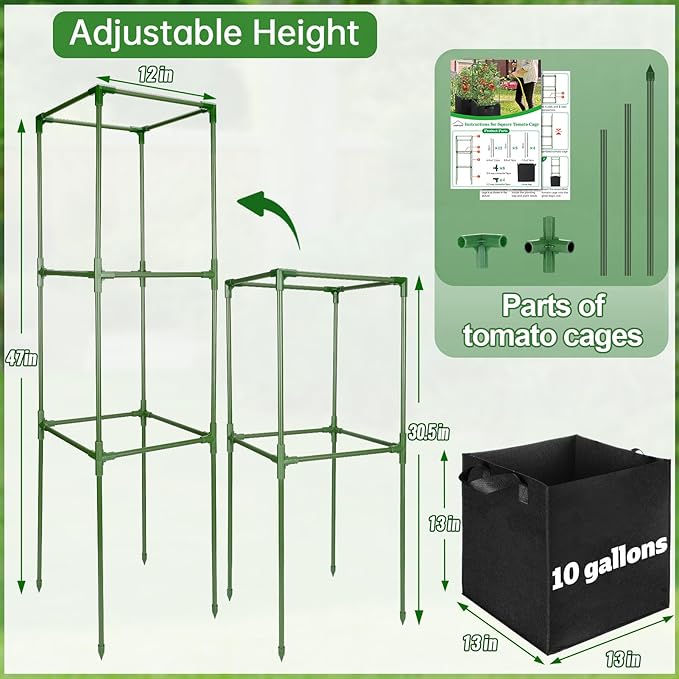 ANPHSIN 3 Sets Tomato Cages - Image 5