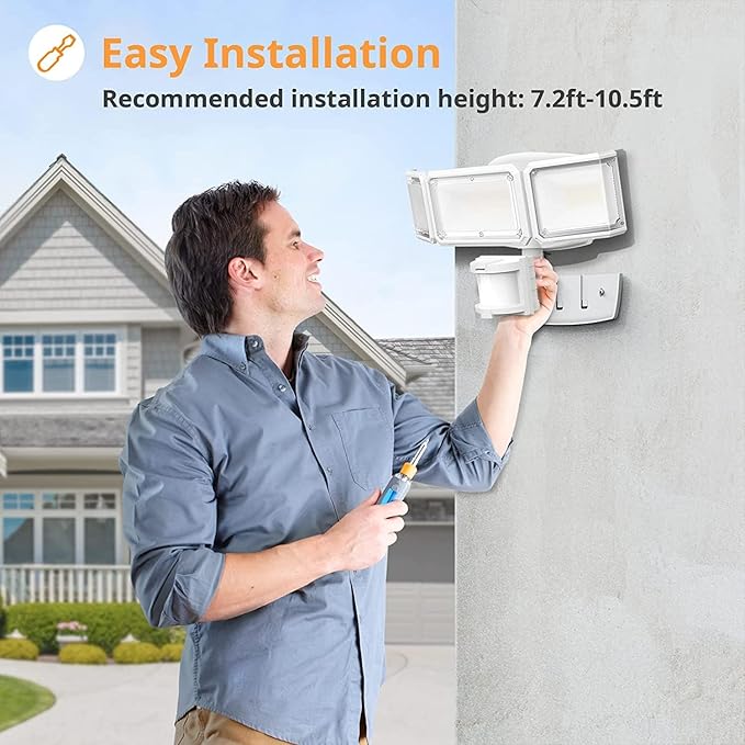 LEPOWER Battery Powered LED Flood Light Outdoor, 1500LM Motion Sensor Security - Image 8