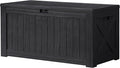 Devoko 120 Gallon Deck Box Resin Outdoor Storage Box Waterproof by DEVOKO
