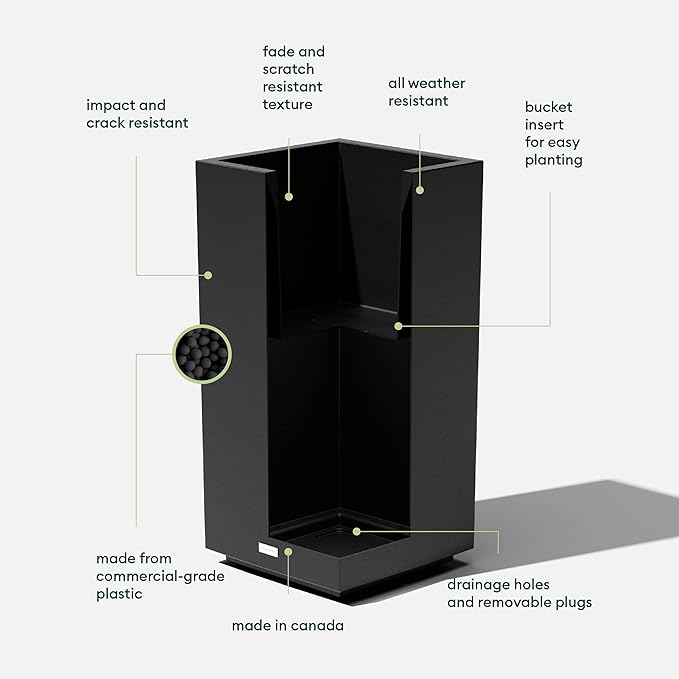 Veradek Block Series Pedestal Planter - Image 2