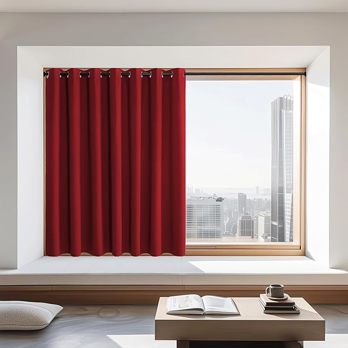 NICETOWN Blackout Curtain 72 inches Long, Grommet Privacy Window Treatment by NICETOWN