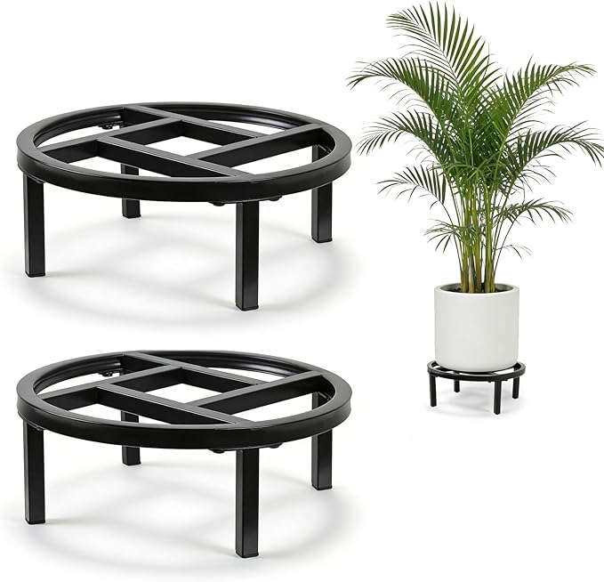 Metal Plant Stand Indoor Outdoor, Heavy Duty Plant Riser, Sturdy Flower Pot by Unknown