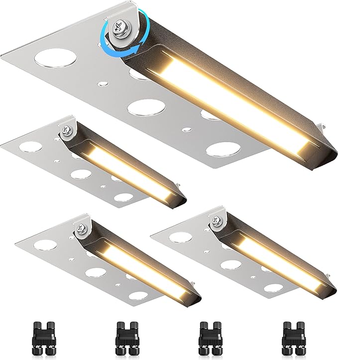 SUNVIE 7 Inch Hardscape Lighting 5W LED Retaining Wall Lights 3000K Warm White by SUNVIE