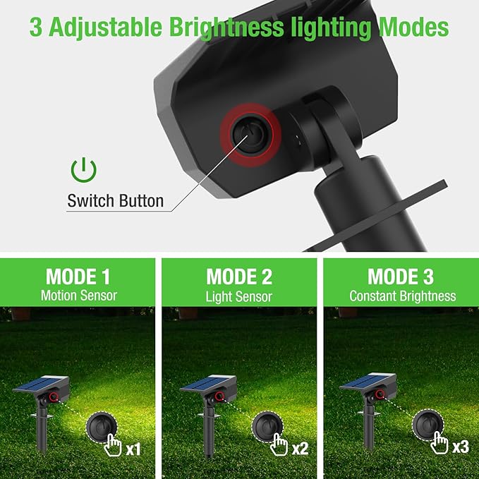 nipify 1 Pack Solar Lights Outdoor Waterproof, Motion Sensor Spot Lights 3 - Image 3
