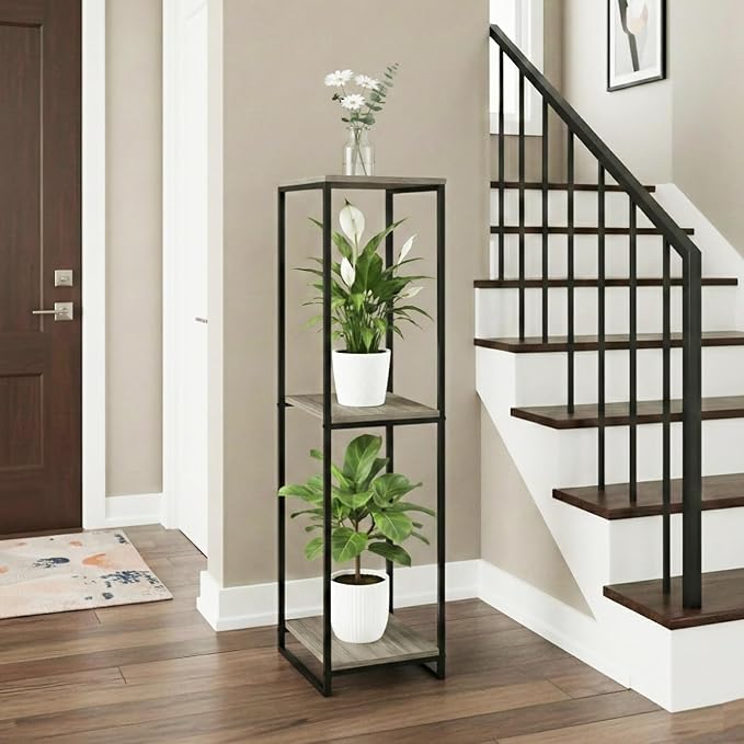 46" Tall Plant Stand Indoor, 3-Tier Modern Plant Shelf, Corner Flower Pot - Image 5
