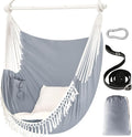 Chihee Hammock Chair 4.9ft x 3.9ft Max 500 Lbs Widen Hanging Swing 2 Cushions by Chihee